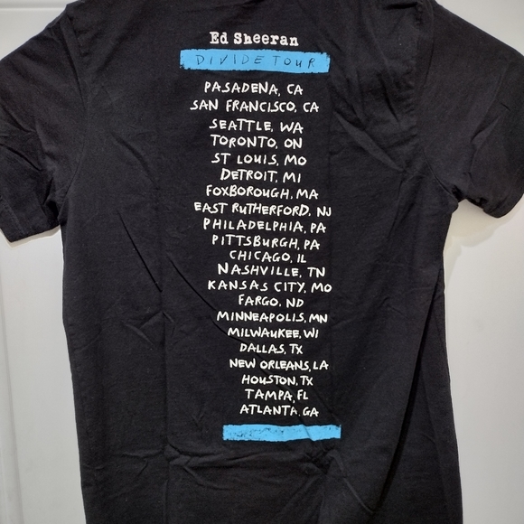 Ed Sheeran Divide World Tour T-shirt Size Large - Picture 5 of 6